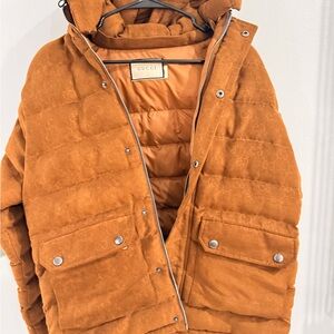 Gucci Tan Quilted Outerwear